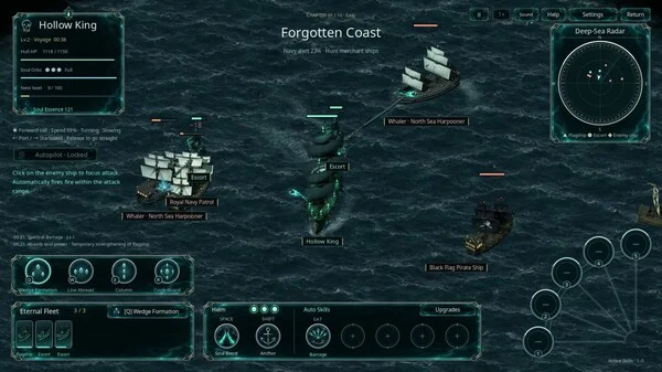 Phantom Fleet official trailer preview showing naval combat
